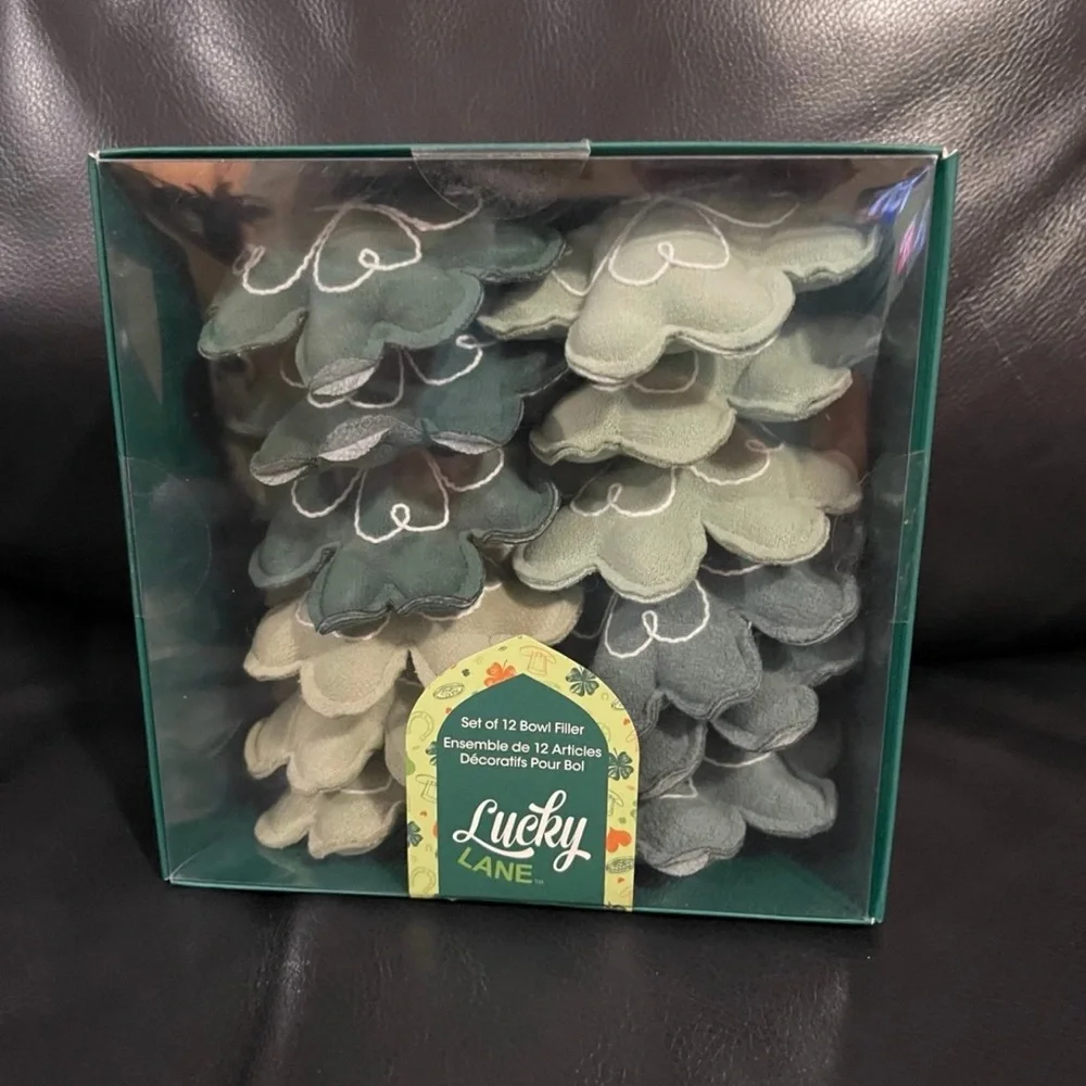 Lucky Lane St Patricks Shamrocks Bowl Fillers, Set of 12